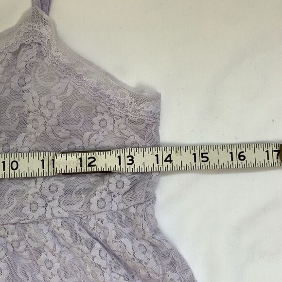 Y2K Only Hearts Babydoll Cami Lace Slip Medium Purple Coquette Nymphet Fairycore - Picture 7 of 10